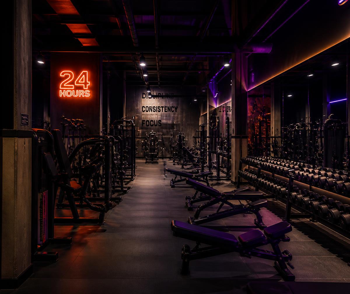Modern gym floor protected by the GiP program